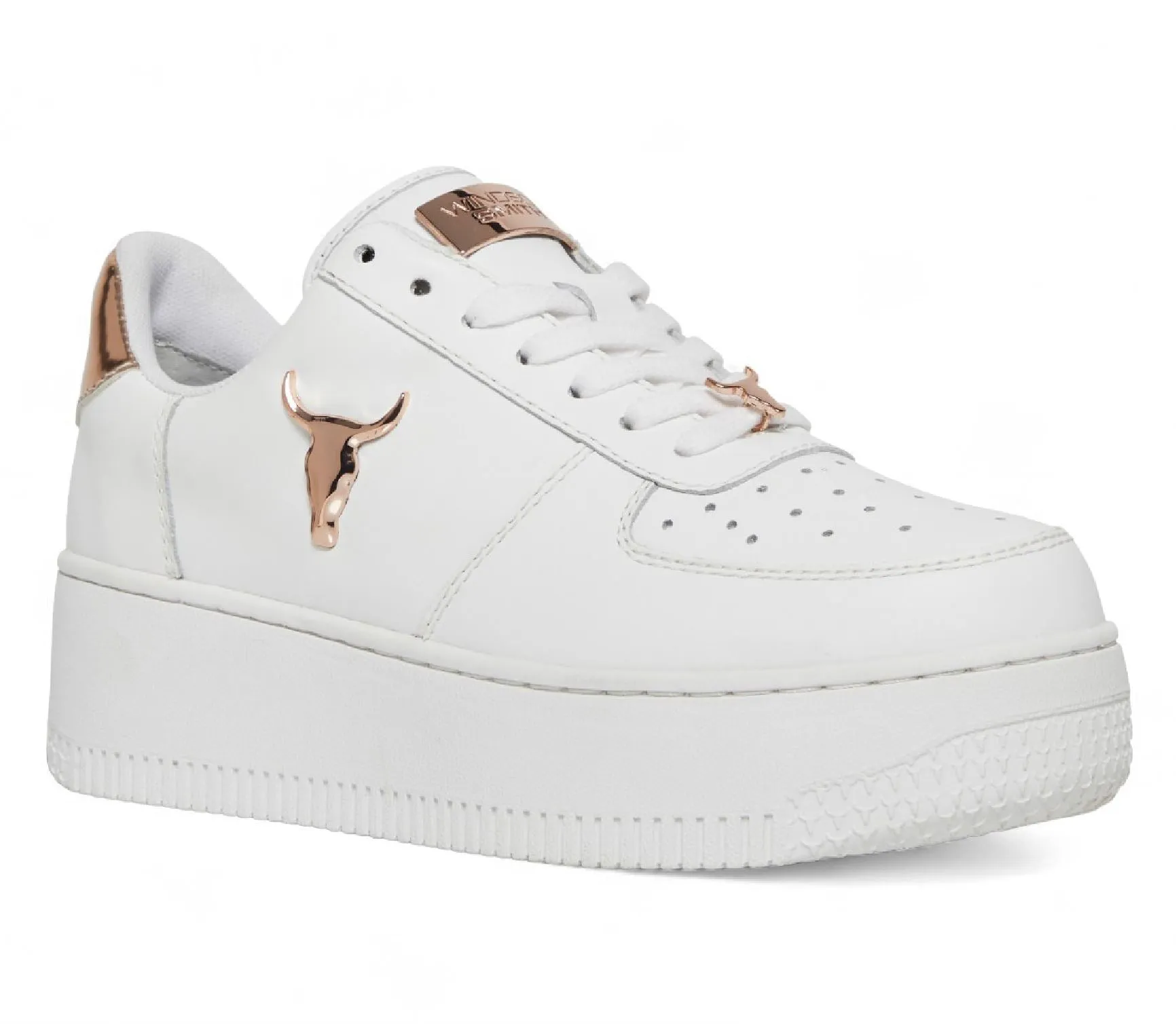 Windsorsmith White Chunky Leather Sneakers - Rich