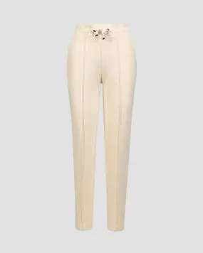 Women's beige viscose trousers BOGNER Carey 16878766-133