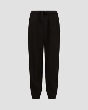 Women's black linen trousers Deha D02455-10009