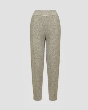 Women's grey trousers with wool Deha d93226-43800