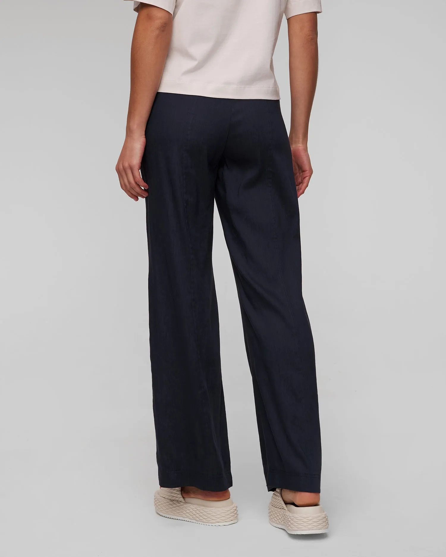 Women's navy blue linen trousers BOGNER Rebel 16617884-464