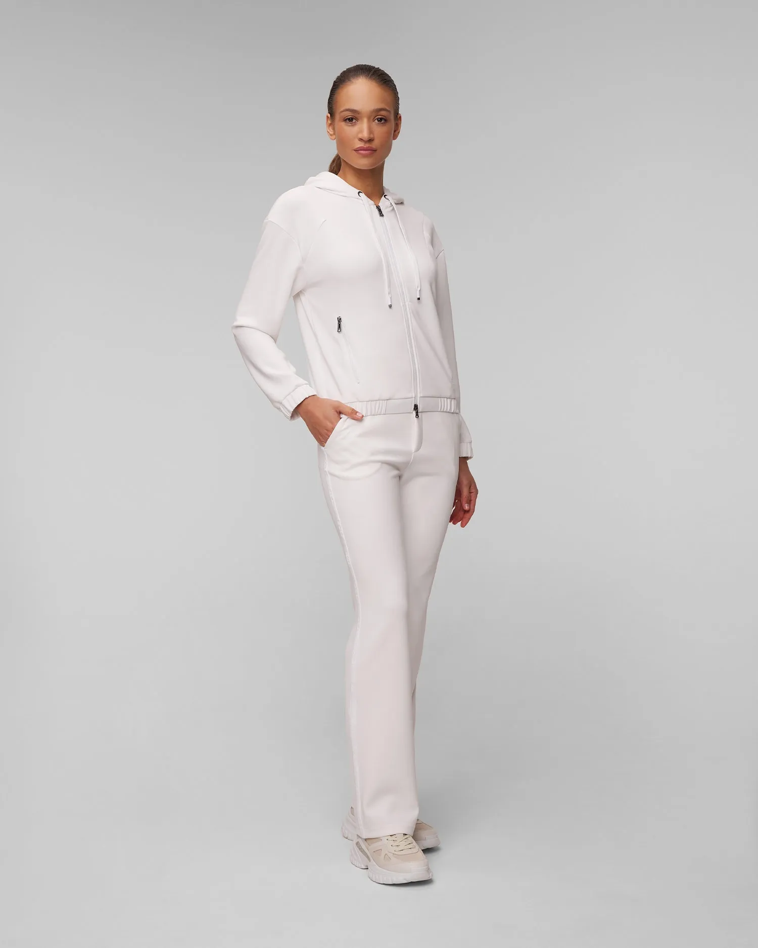 Women's white trousers BOGNER Linna 11538881-31