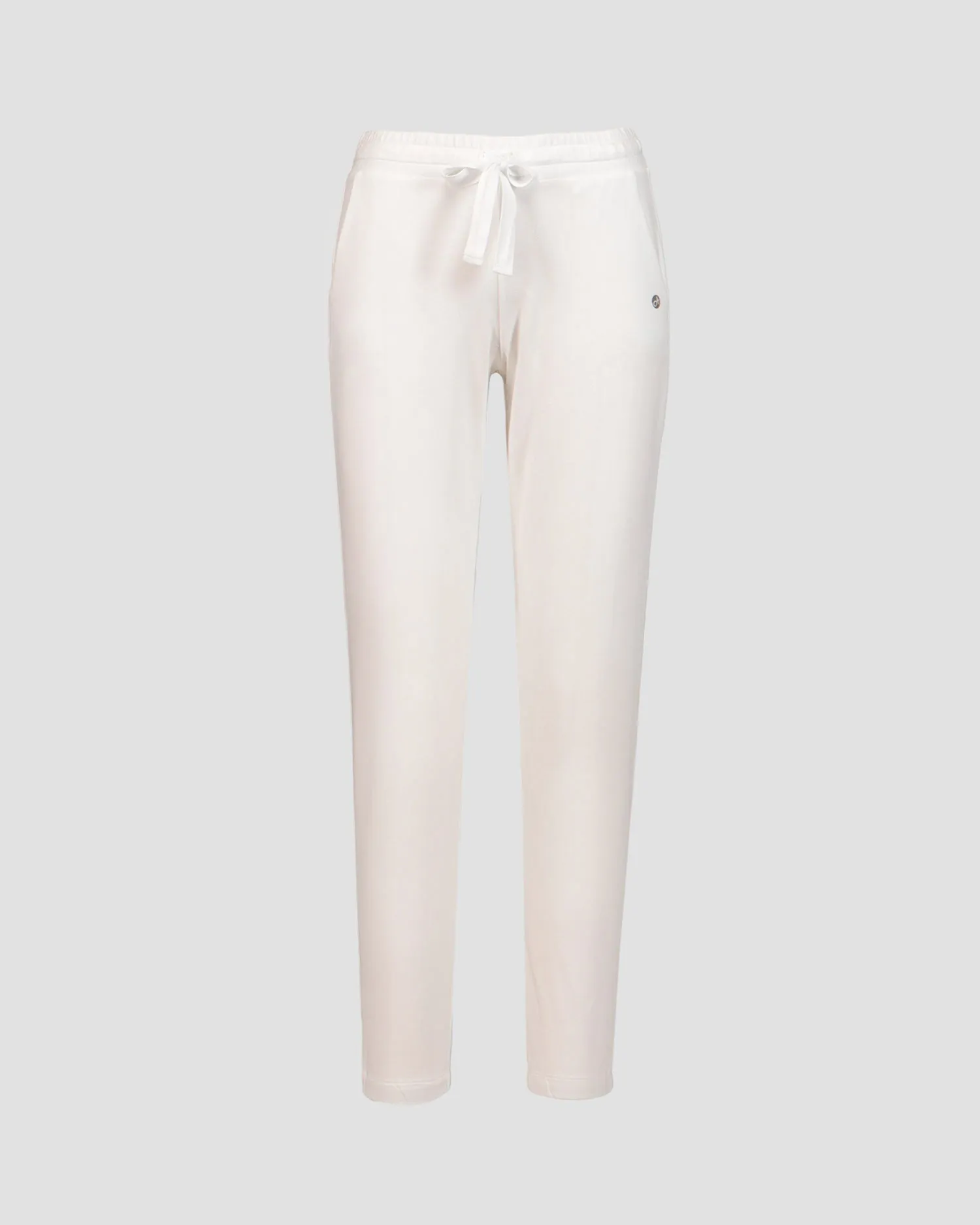 Women's white trousers Deha A00325-10001