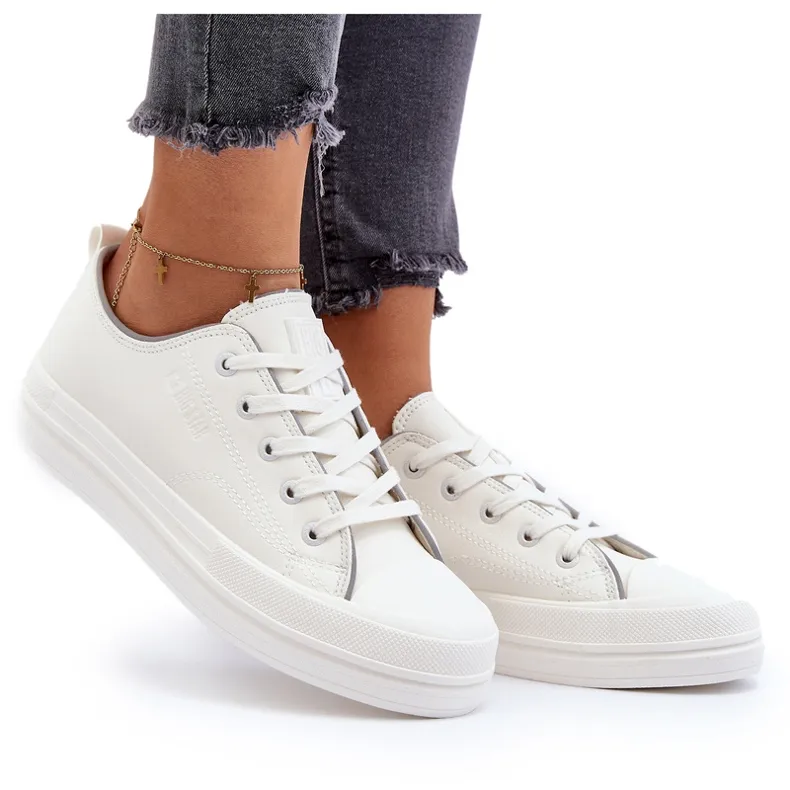 Women's Eco Leather Sneakers Big Star NN274847 White