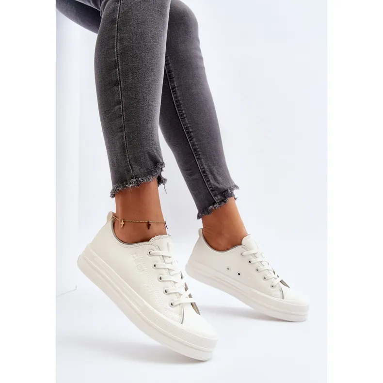 Women's Eco Leather Sneakers Big Star NN274847 White