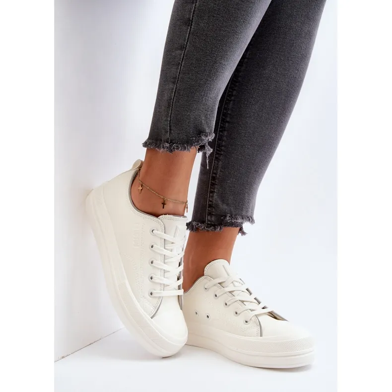 Women's Eco Leather Sneakers Big Star NN274847 White