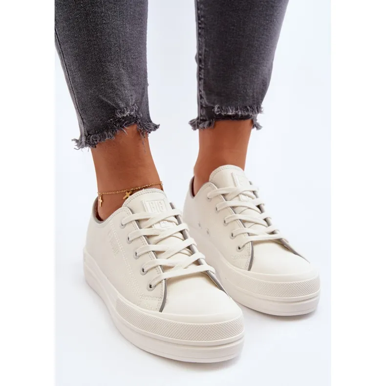 Women's Eco Leather Sneakers Big Star NN274847 White