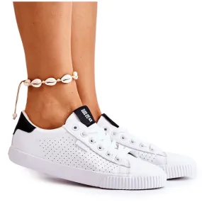 Women's Leather Sneakers Big Star HH274071 White and Black