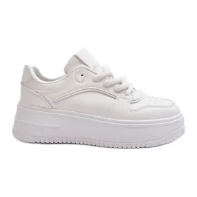 Women's Platform Sneakers Eco Leather White Vhisper