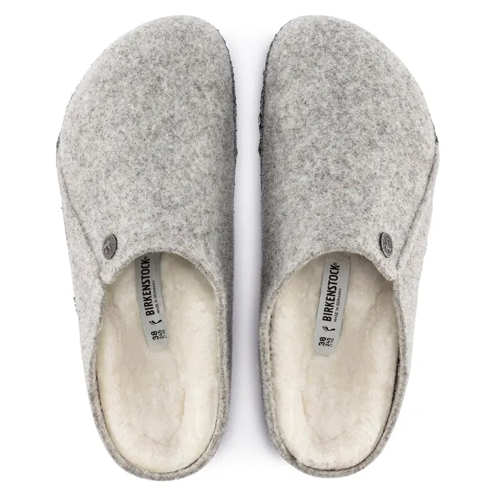 Womens Birkenstock Zermatt Slipper Light Grey