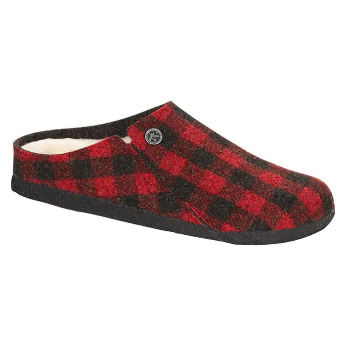 Womens Birkenstock Zermatt Slipper Plaid Red