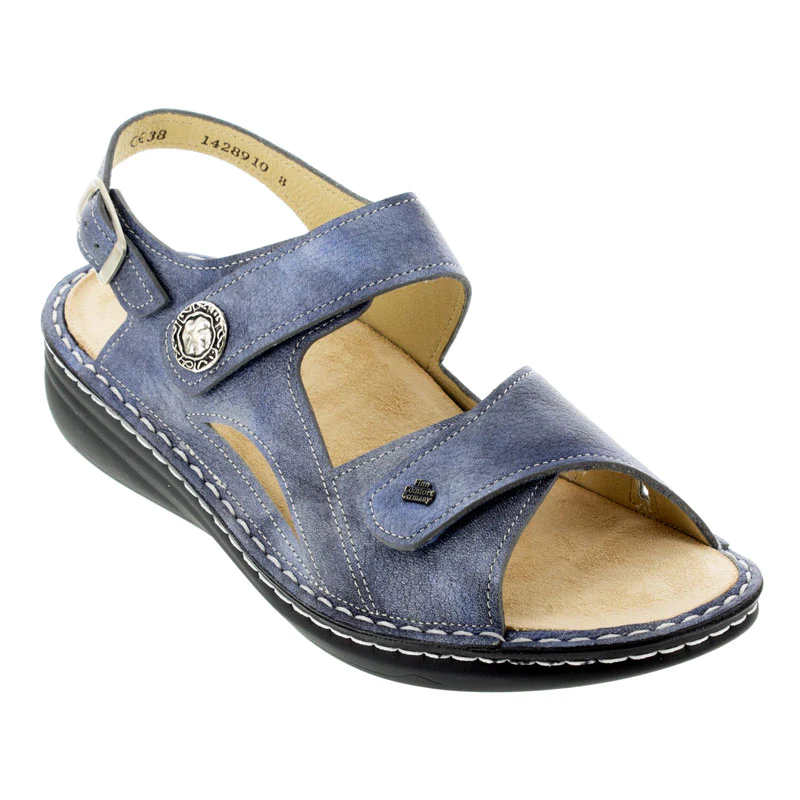 Women’s Finn Comfort Barbuda Sandal – Jeans Alfa