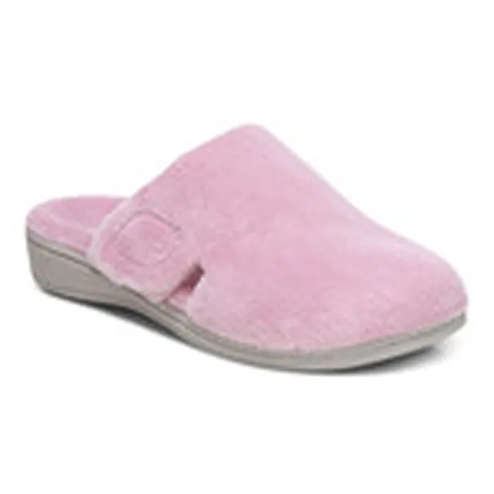 Womens Vionic Gemma Mule Slipper Breast Cancer Awareness Pink