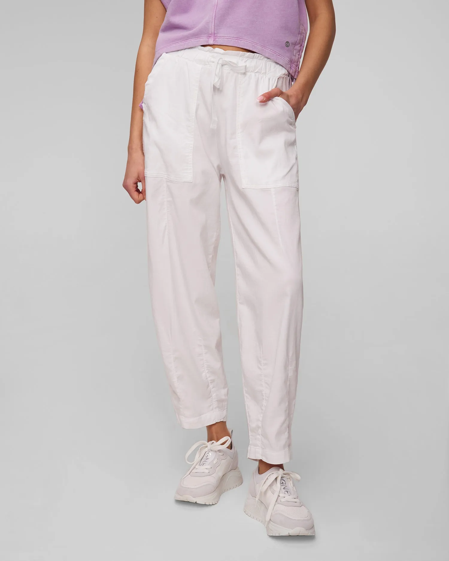 Women’s white balloon trousers Deha D02555-10001