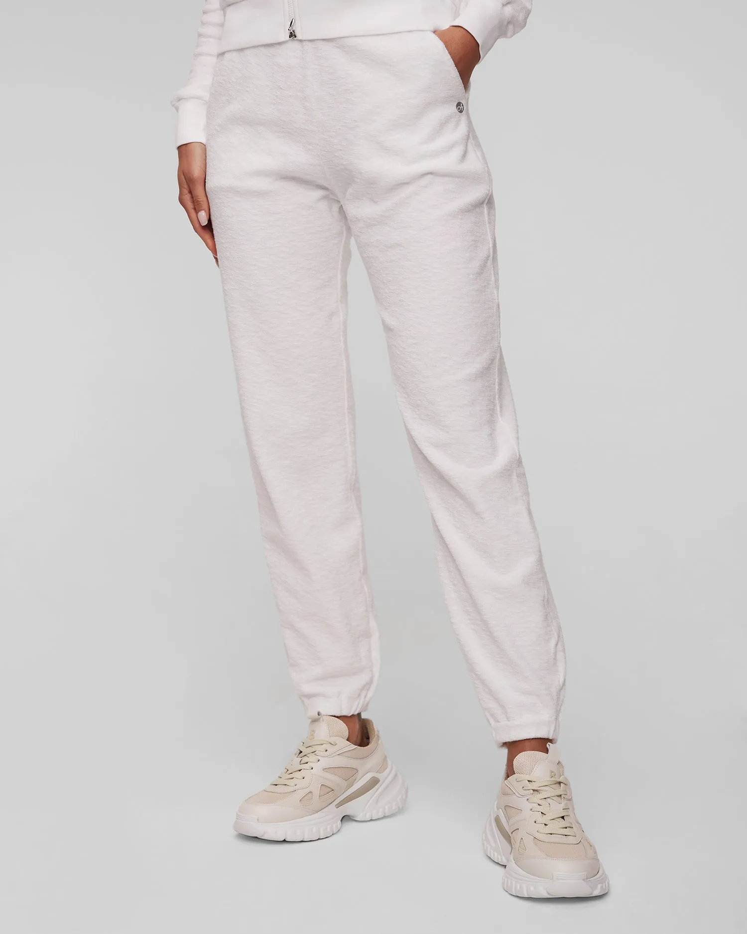 Women’s white trousers Deha A00426-10001