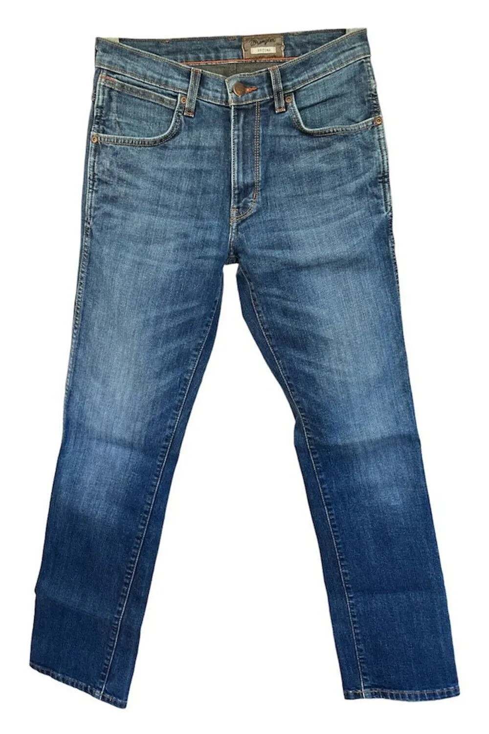 Wrangler Arizona Jeans Straight Slim Mens Vintage Blue Size W28 L30.5 - Pepper Tree London