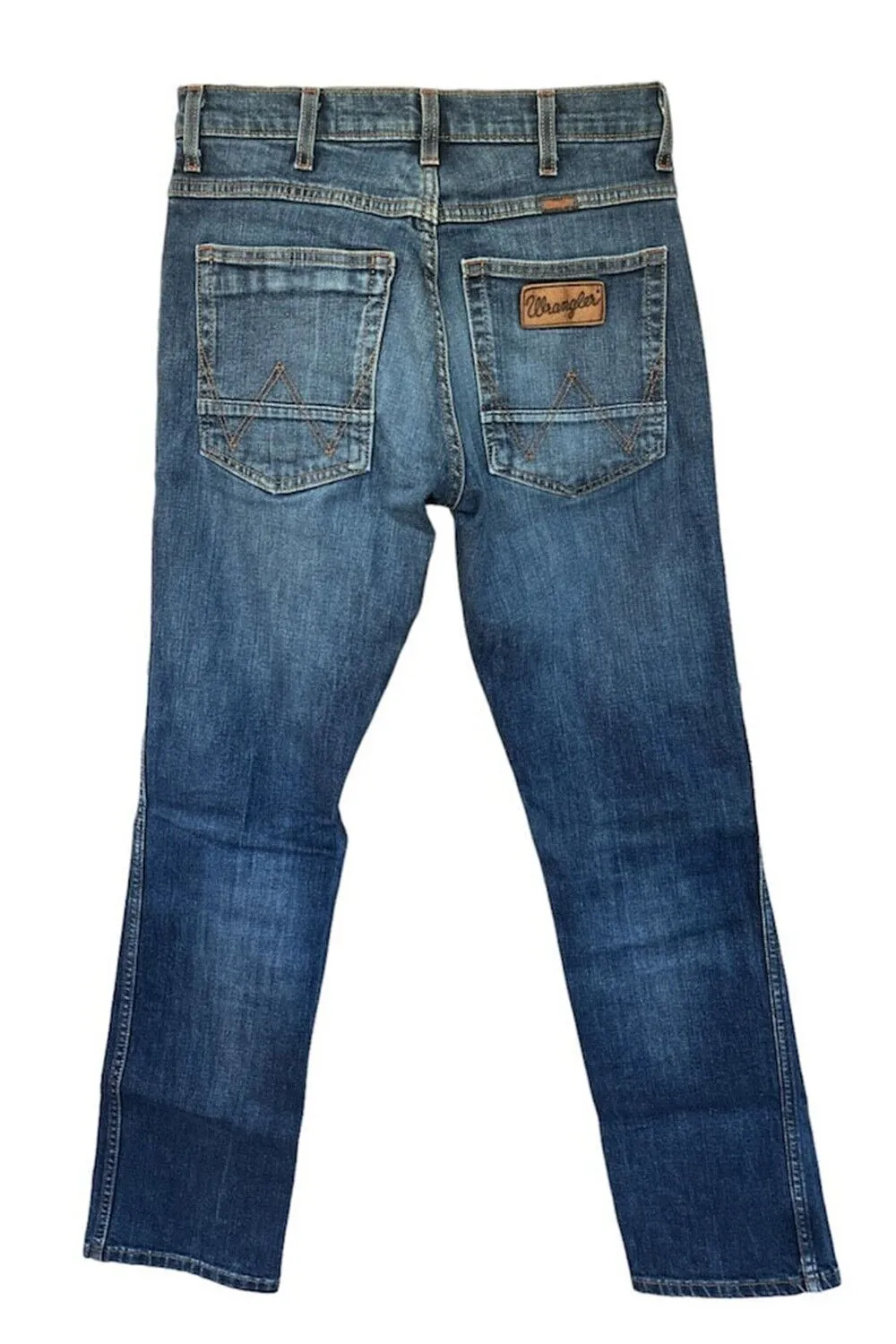 Wrangler Arizona Jeans Straight Slim Mens Vintage Blue Size W28 L30.5 - Pepper Tree London