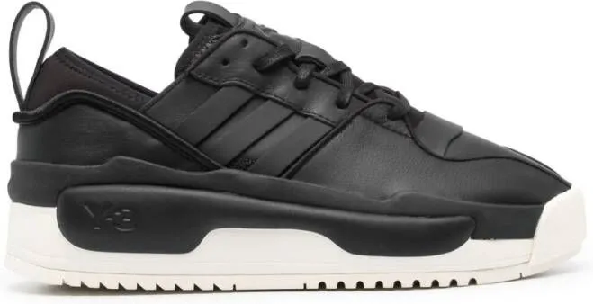 Y-3 Rivalry low-top leather sneakers Black