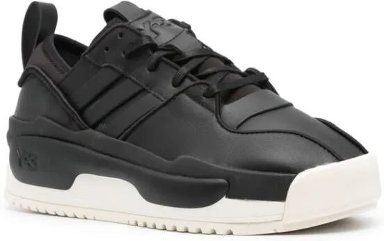 Y-3 Rivalry low-top leather sneakers Black